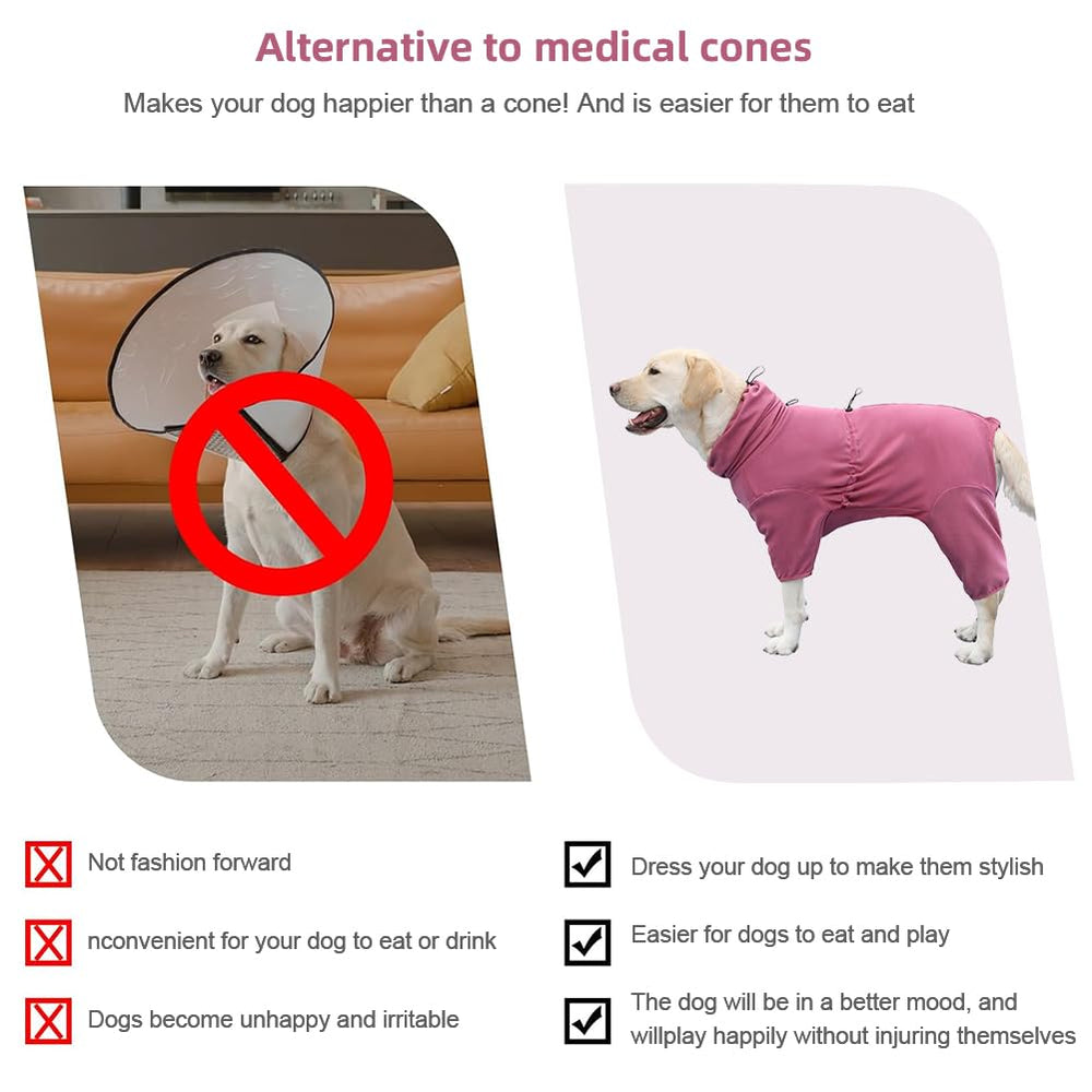 KOOGAL dog pajamas red size-6xl focus shows roomy fit for large dogs.
