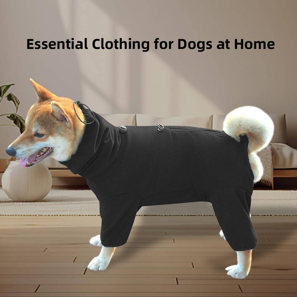 KOOGAL travel-ready dog clothing viewed during car ride or hotel stay.