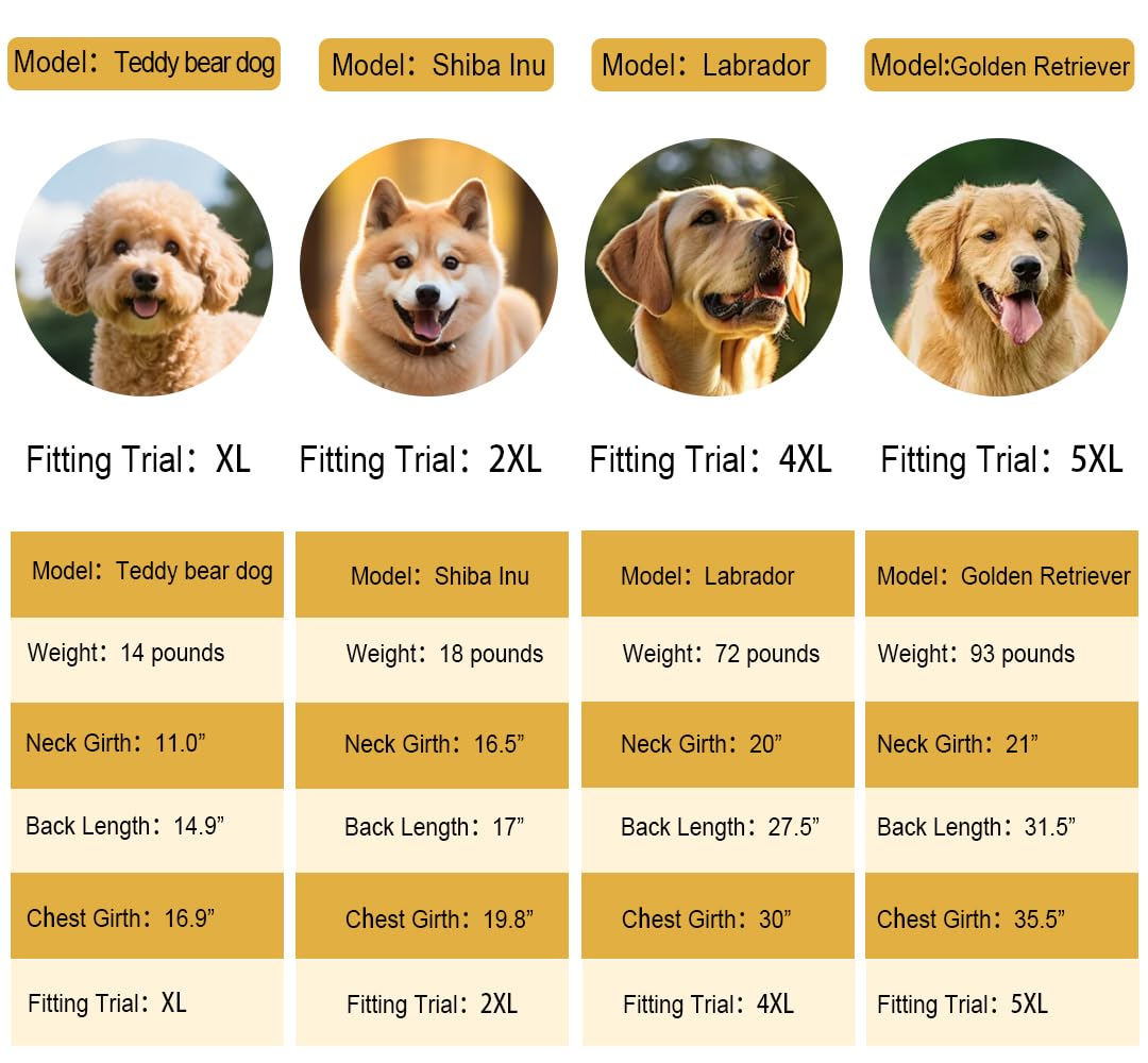 KOOGAL pet large dog raincoat side wear fluor yellow for all-day rain protection during walks.