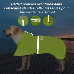 KOOGAL raincoat folds into bag function for easy carrying.
