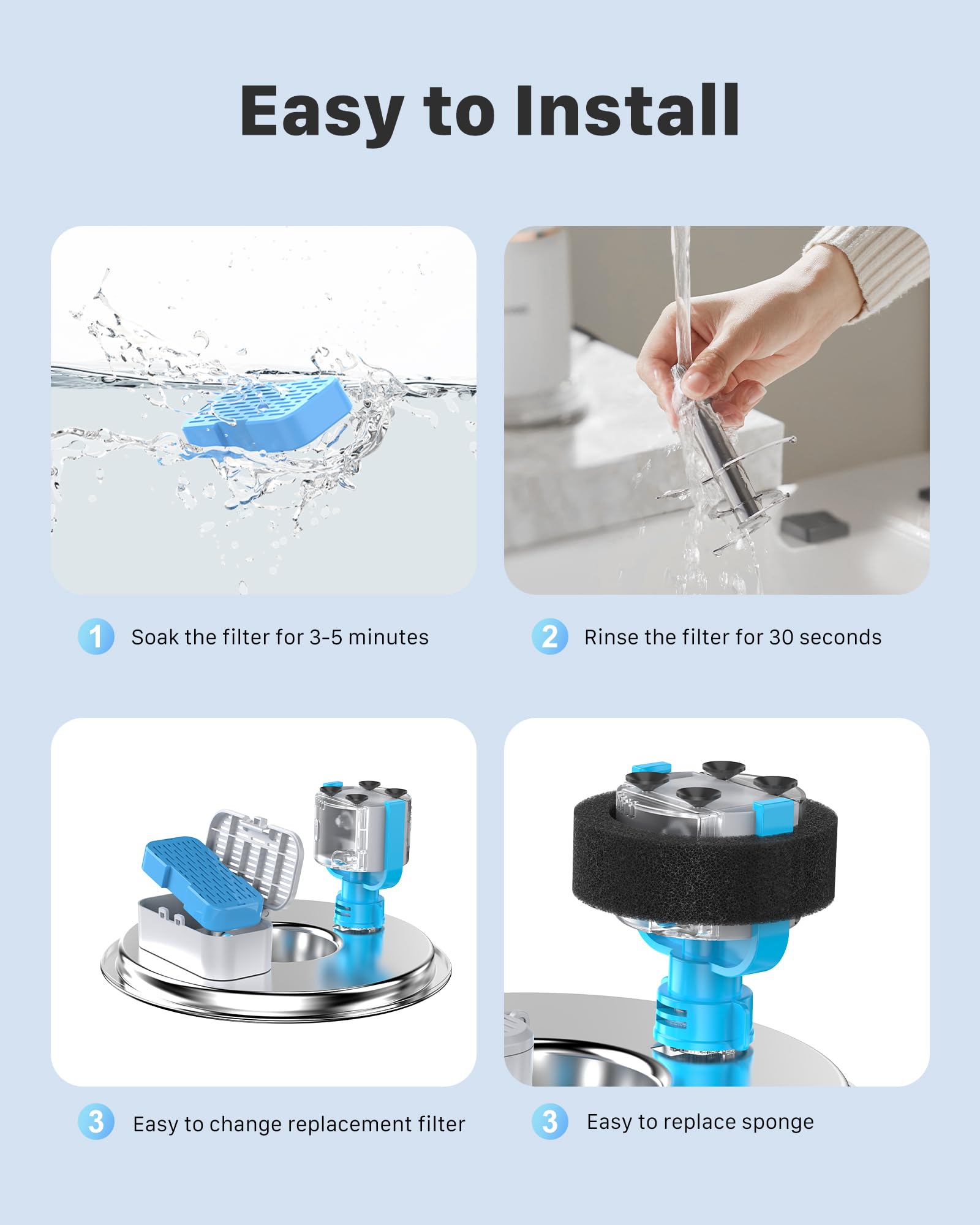 KOOGMOON cat fountain fresh-water usage - encourages steady hydration for pets