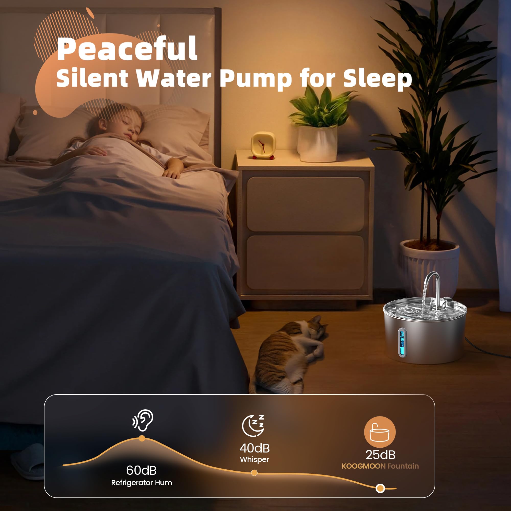 KOOGMOON running-water display captures fresh hydration in action