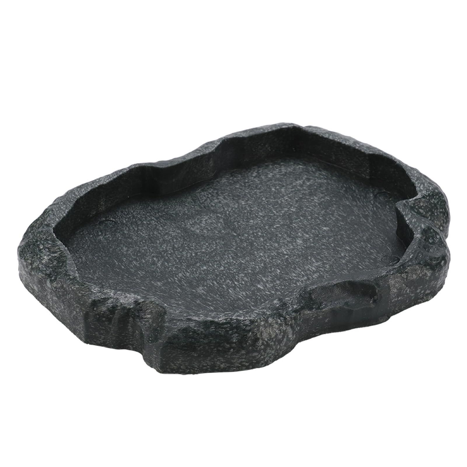 Front view of KooingTech tortoise water dish with easy-clean surface for reptile feeding.
