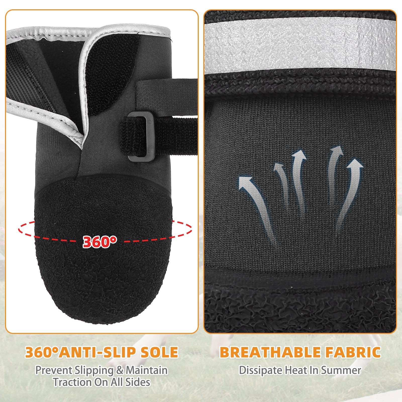 KOOLTAIL anti-slip outsole provides traction on wet and rugged surfaces