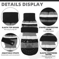KOOLTAIL double-sided grip socks showing traction on both sides for durable anti-slip protection