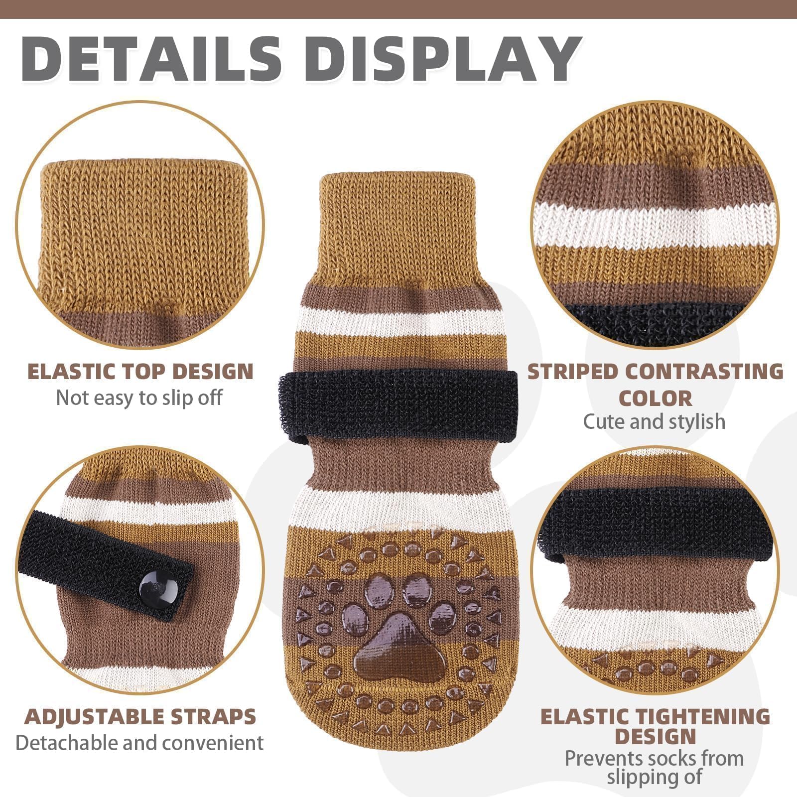KOOLTAIL dog socks grip on floor demonstration for slippery surfaces