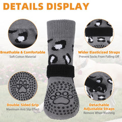 KOOLTAIL anti-slip dog socks made from soft breathable cotton blend for comfort