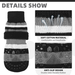 KOOLTAIL soft fabric dog socks providing comfortable paw wrap during indoor wear