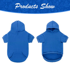 KOOLTAIL Basic Dog Hoodie back view highlights stylish sports-inspired design.