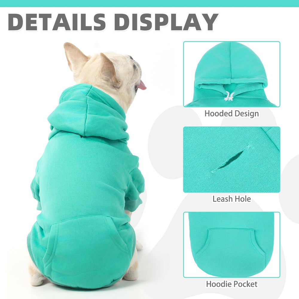 KOOLTAIL Basic Dog Hoodie back view showcases sporty, stylish canine attire