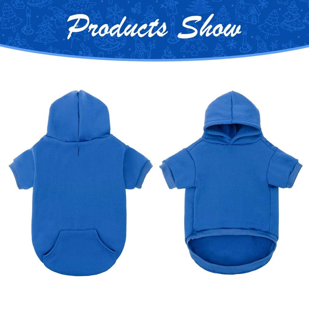 KOOLTAIL Basic Dog Hoodie back view highlights full coverage and warmth
