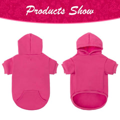 KOOLTAIL Basic dog hoodie back view highlights full coverage and fit