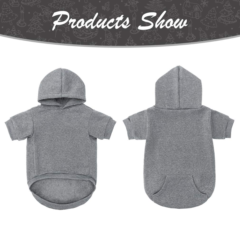 KOOLTAIL Basic dog hoodie back view shows cozy warm fabric.