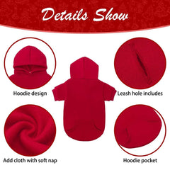 KOOLTAIL Basic Dog Hoodie back view highlights durable stitching for active dogs.