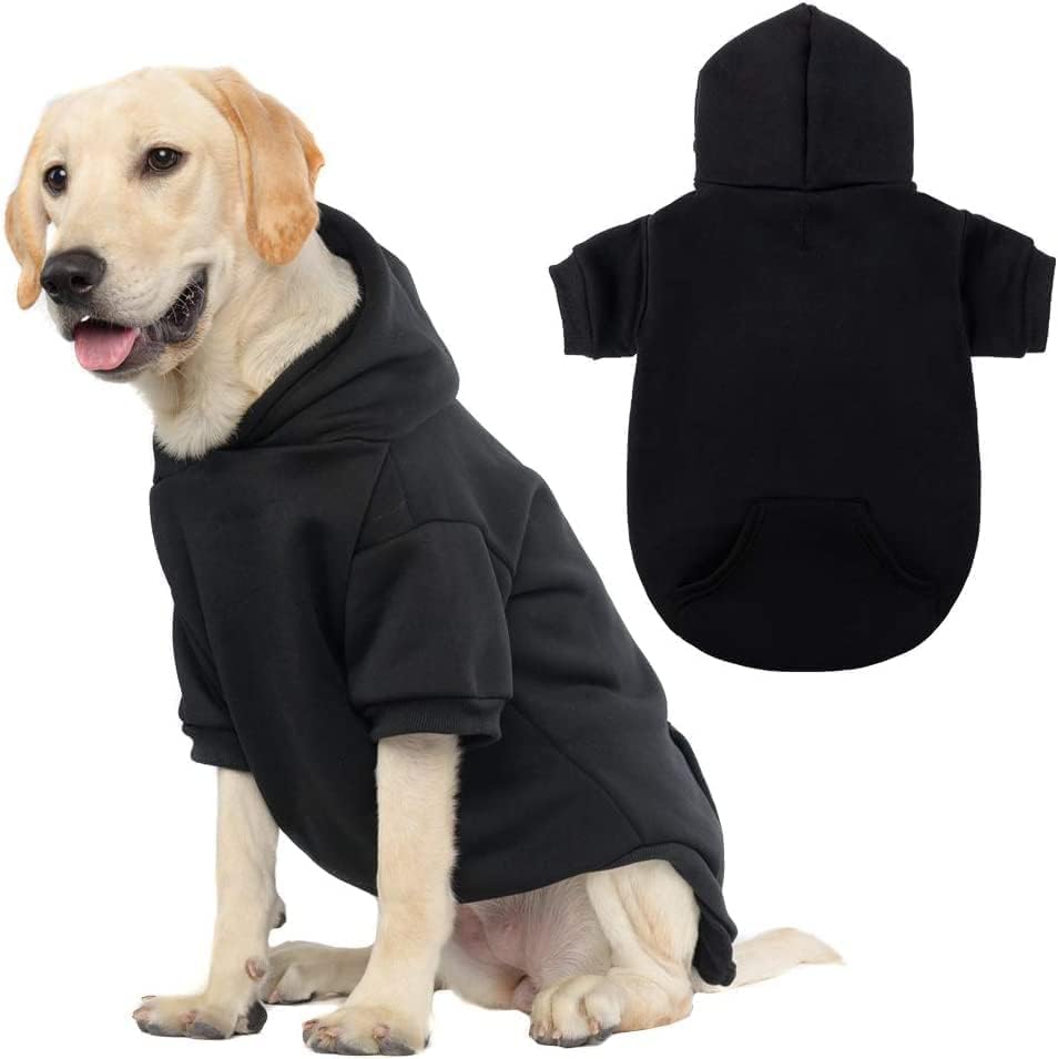 KOOLTAIL Basic Dog Hoodie back view highlighting snug warmth