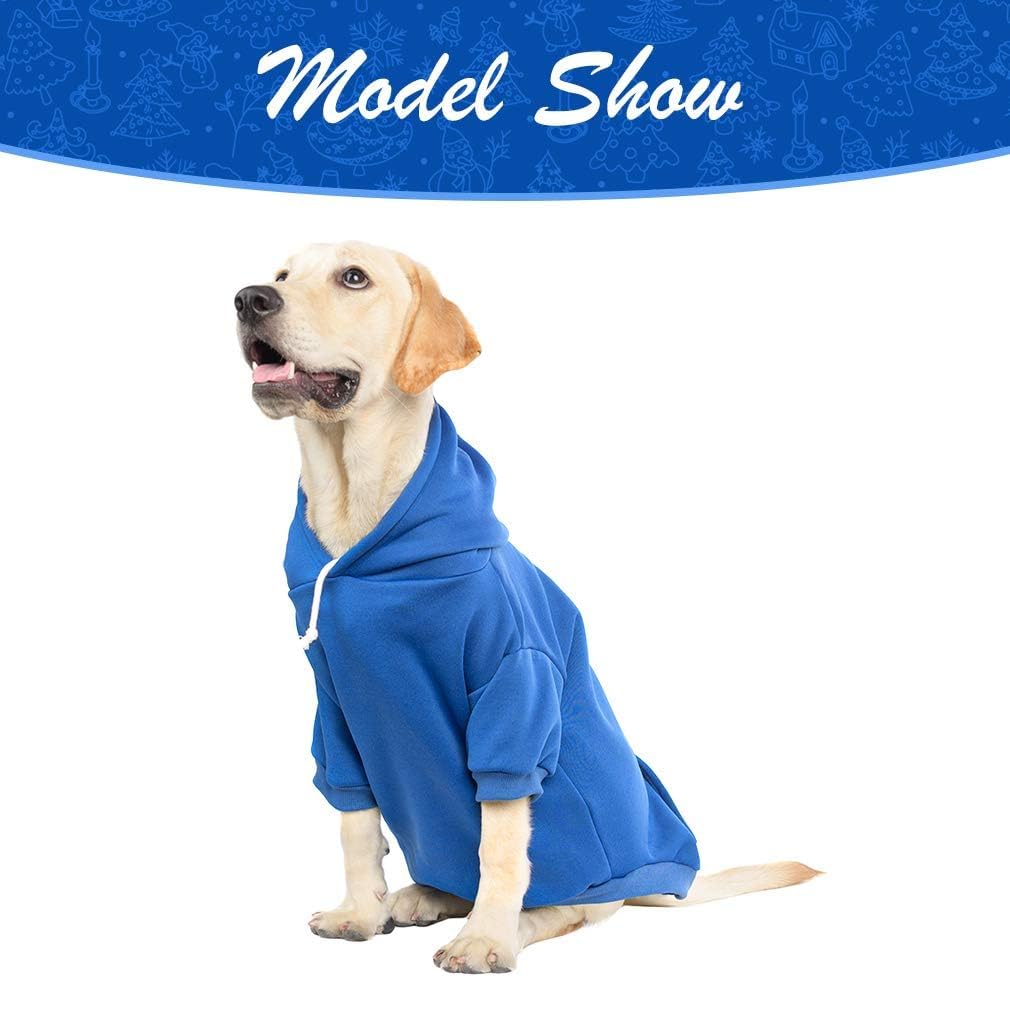 KOOLTAIL Basic dog hoodie blue pocket stores treats on outings