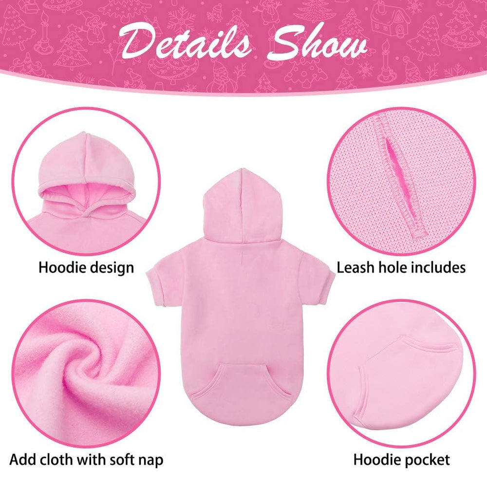 KOOLTAIL Basic Dog Hoodie breathable inside nap provides comfortable warmth.