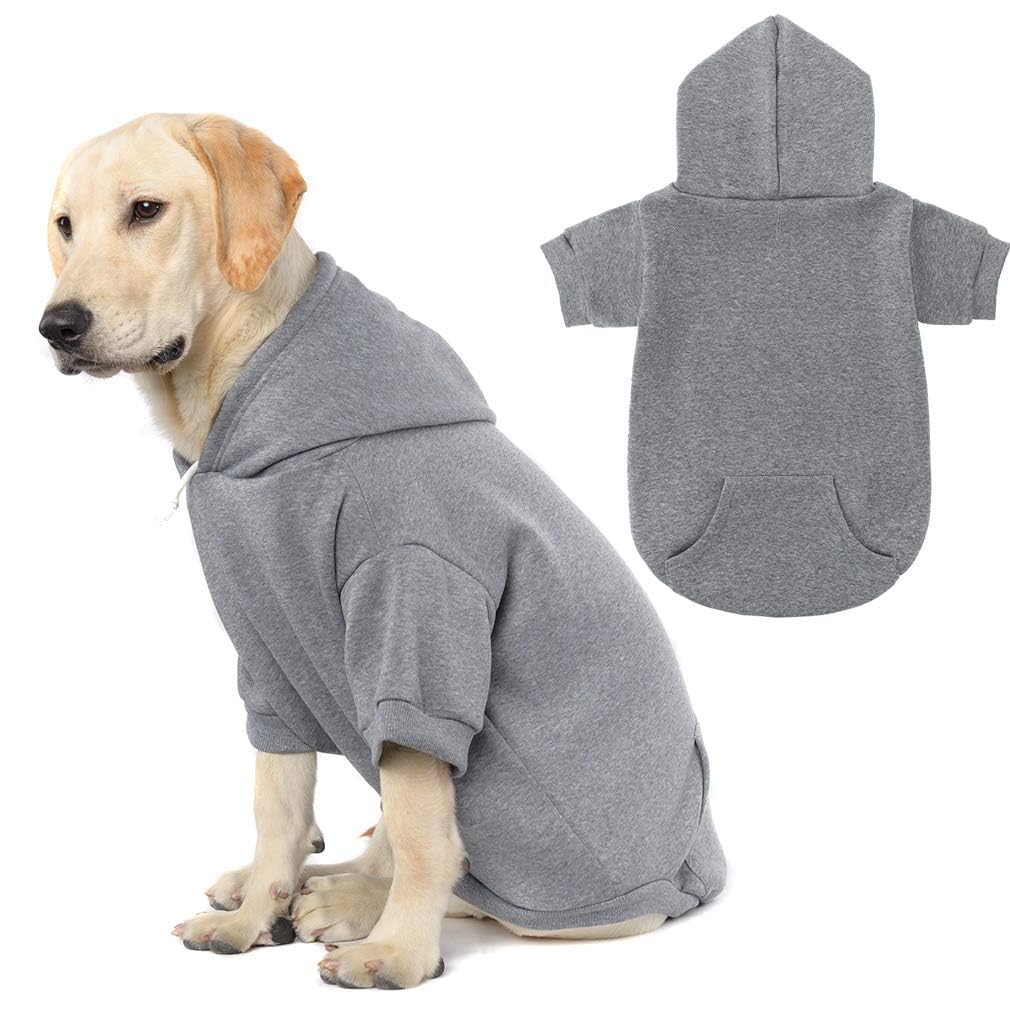 KOOLTAIL Basic dog hoodie front view for warm outdoor adventures.