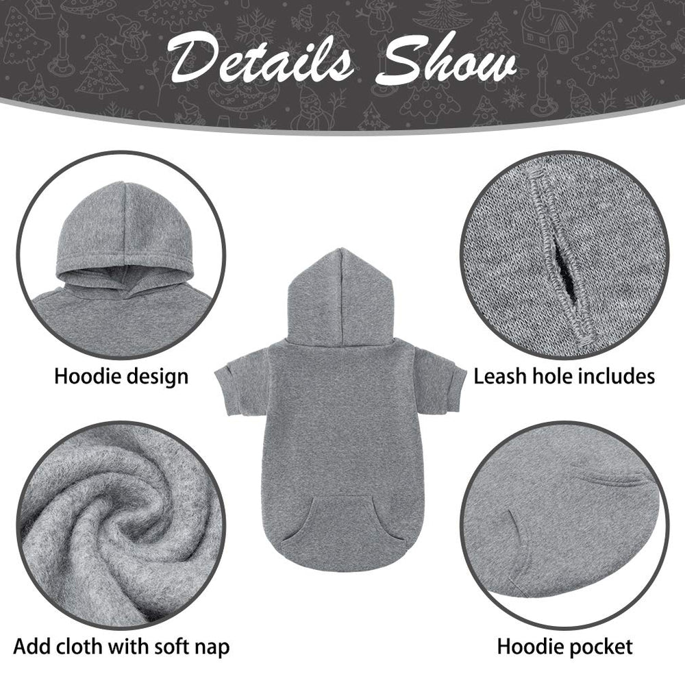 KOOLTAIL Basic dog hoodie leash hole closeup reveals practical leash access.