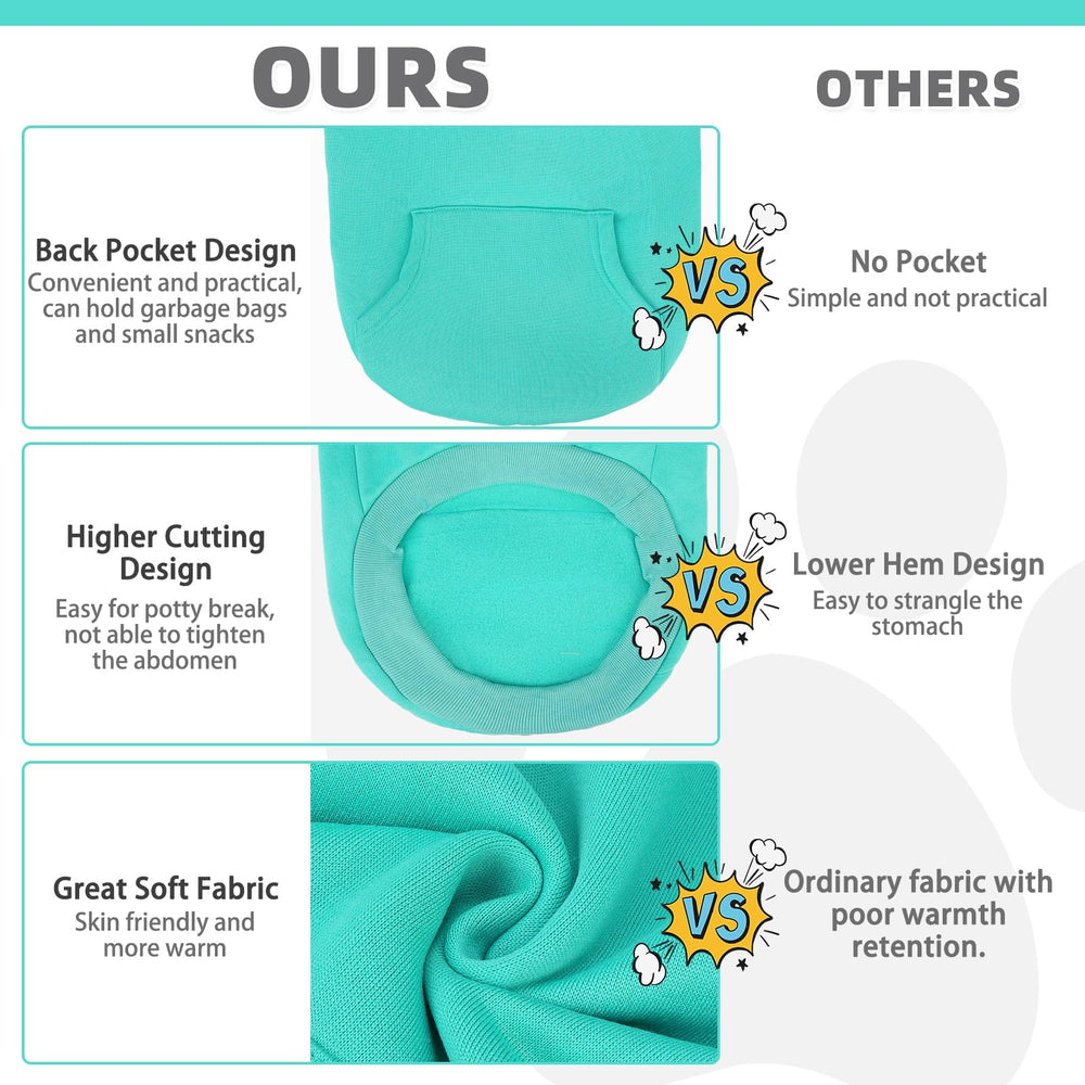 KOOLTAIL Basic Dog Hoodie machine-washable design simplifies cleanup after adventures