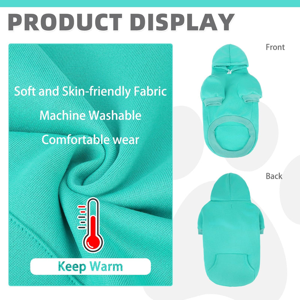 KOOLTAIL Basic Dog Hoodie pocket design shows convenient storage for treats on outings