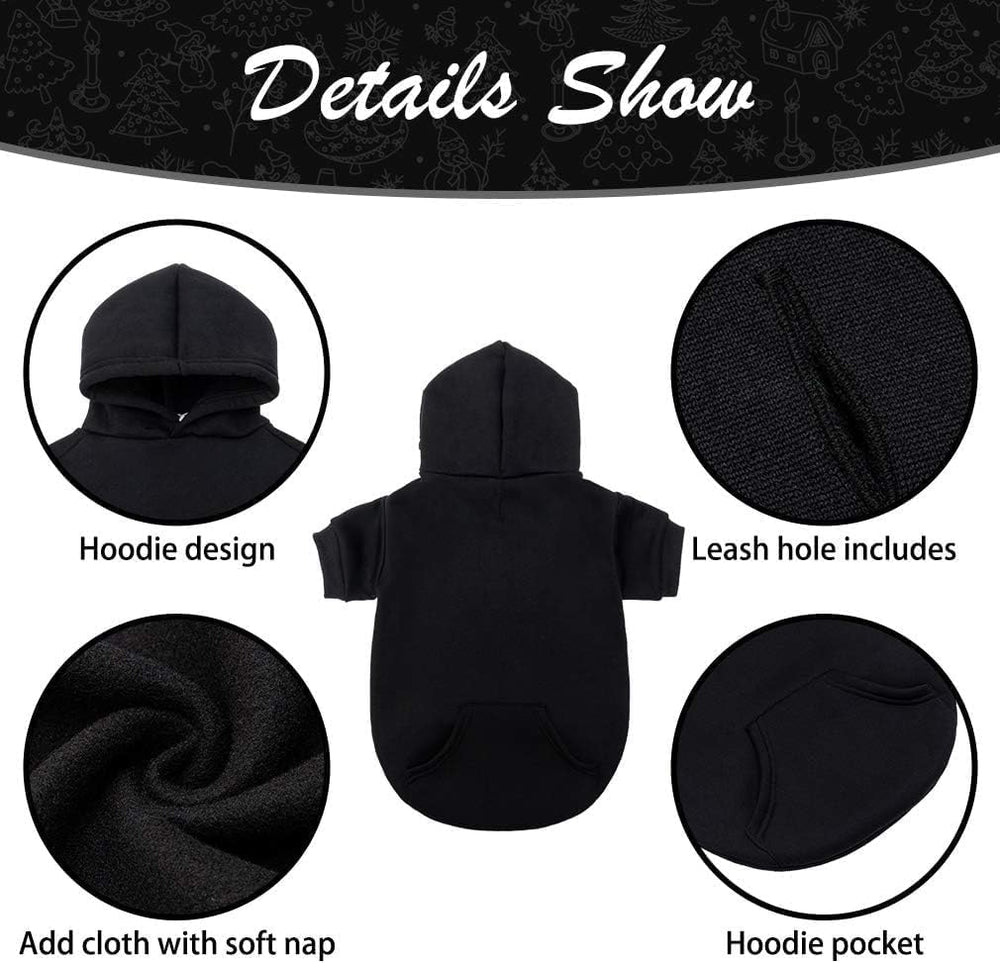 KOOLTAIL Basic Dog Hoodie pocket detail for essentials