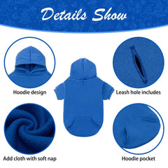 KOOLTAIL Basic Dog Hoodie side silhouette demonstrates sleek sport-style fit