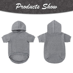 KOOLTAIL Basic Dog Hoodie side view shows flexible fit for active dogs.