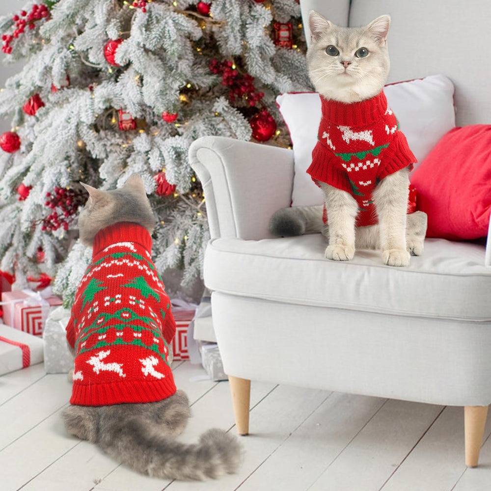 KOOLTAIL Cat Sweater holiday style view for parties and photos
