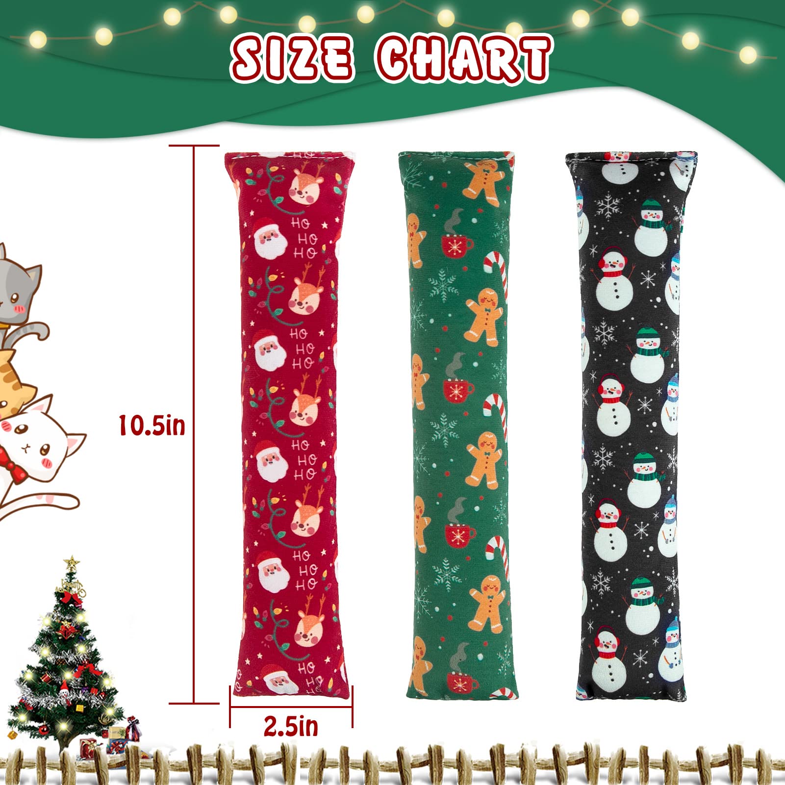 KOOLTAIL catnip toy pack festive pattern for holiday gifting