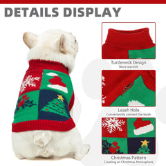 KOOLTAIL Christmas puzzle-pattern sweater, perfect for holiday photos.