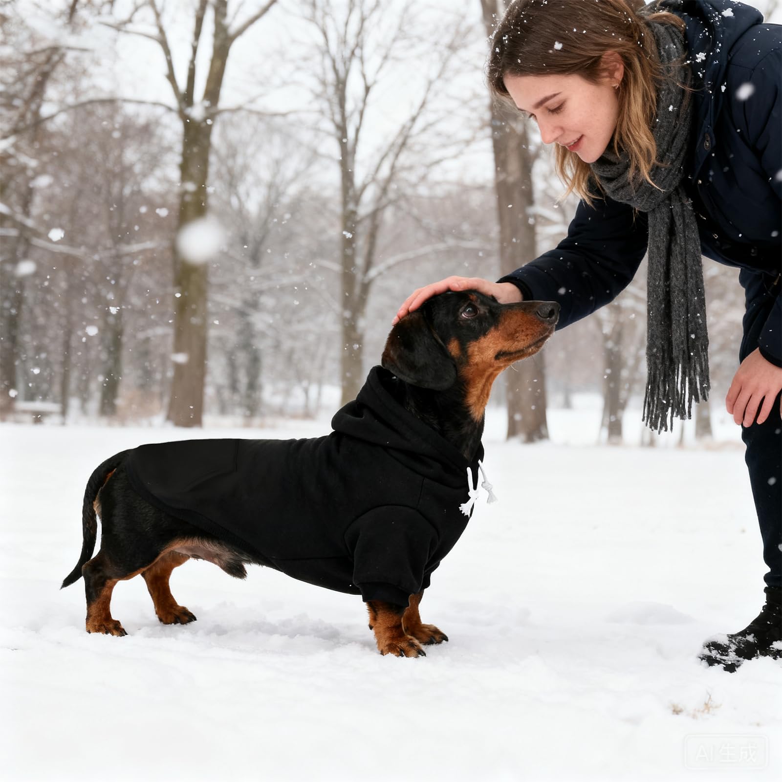 KOOLTAIL Dachshund Hoodie cozy hooded design for extra warmth outdoors.