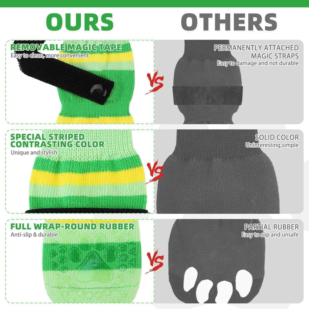 KOOLTAIL detachable elastic strap secures socks during walks and play
