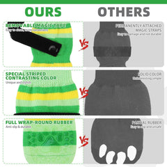 KOOLTAIL detachable elastic strap secures socks during walks and play