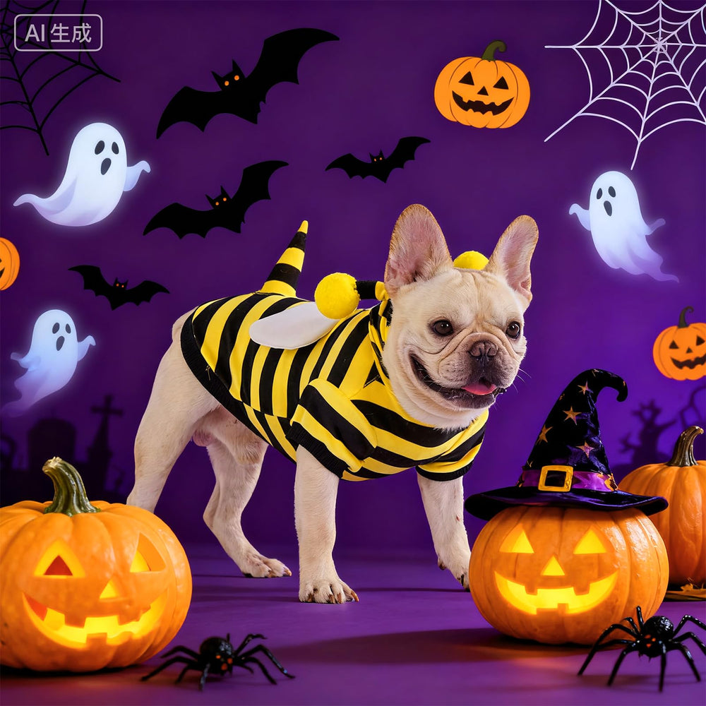 KOOLTAIL Dog Bee Costume ideal for Halloween, parties, and cosplay occasions
