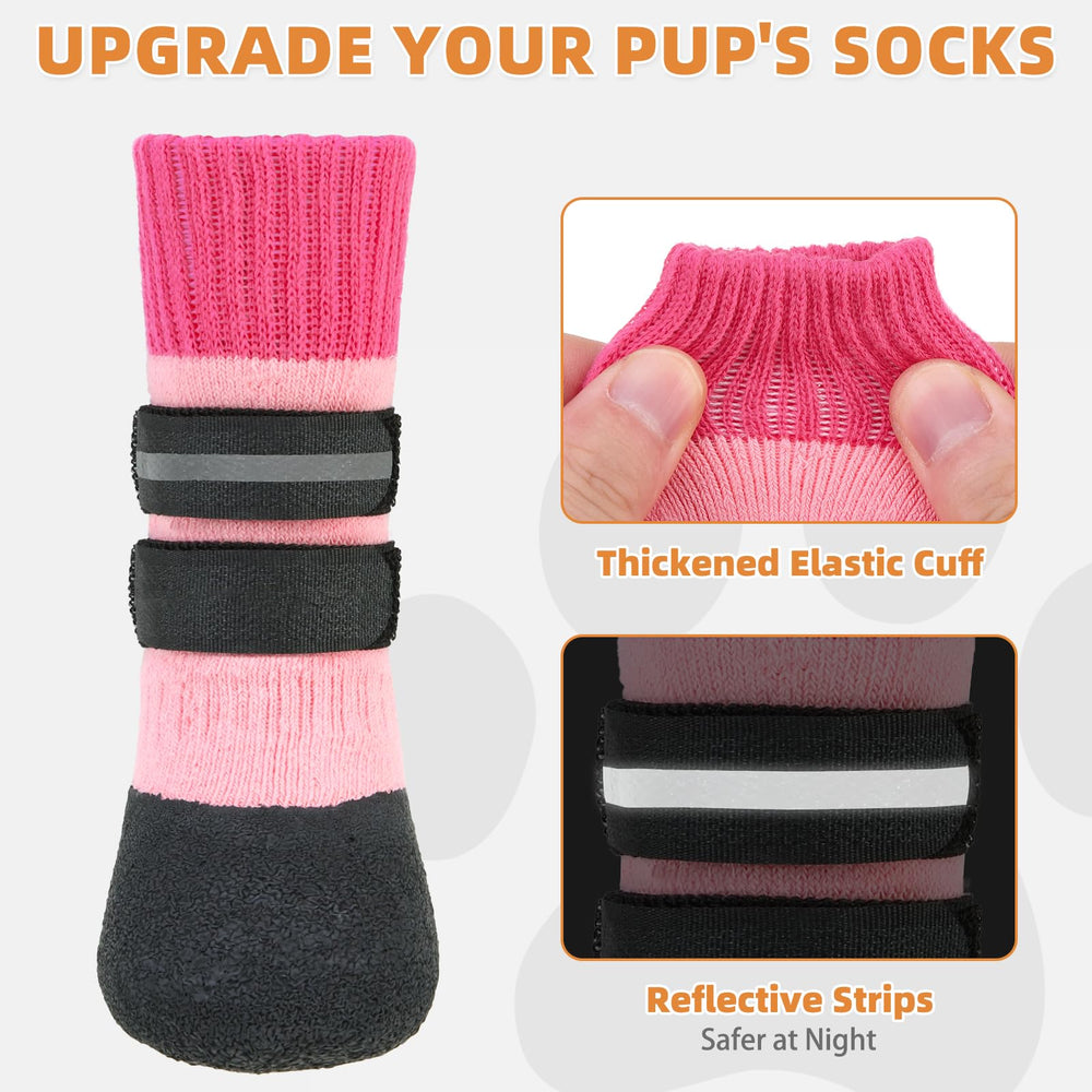 KOOLTAIL dog boots with waterproof neoprene upper protect paws on wet days.