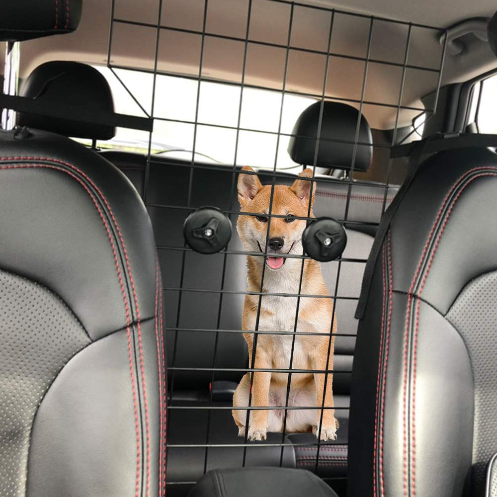 KOOLTAIL durable steel-wire barrier provides long-lasting protection against pets in car