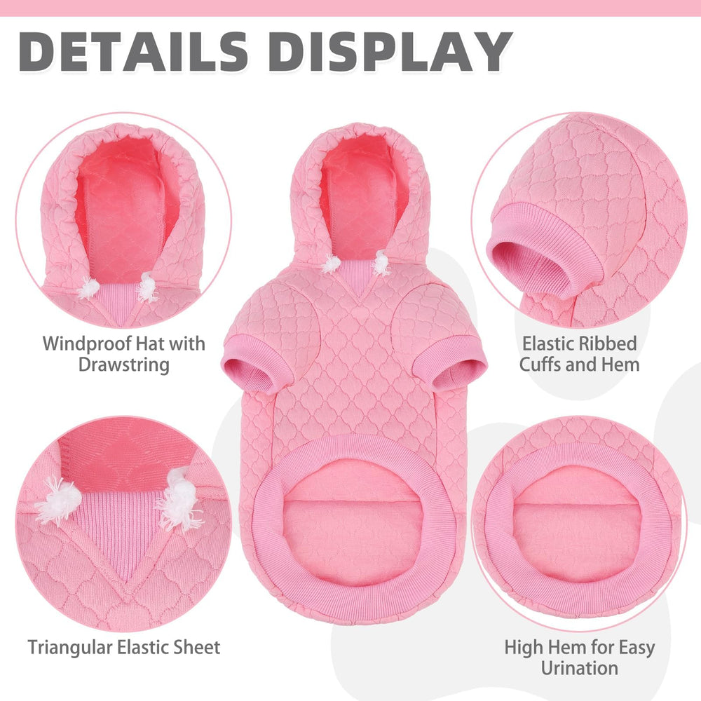 KOOLTAIL dog hoodie fleece texture closeup reveals plush warmth and durability.