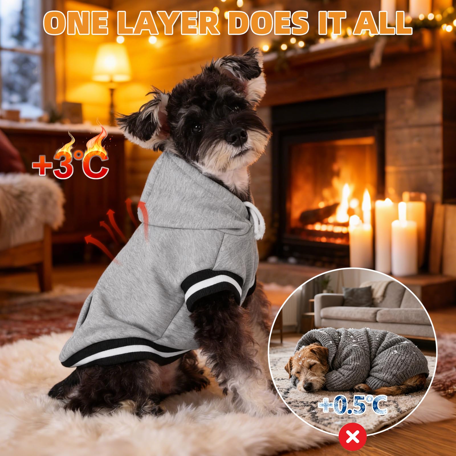 KOOLTAIL hooded design with color-block trim adds modern style to walks.