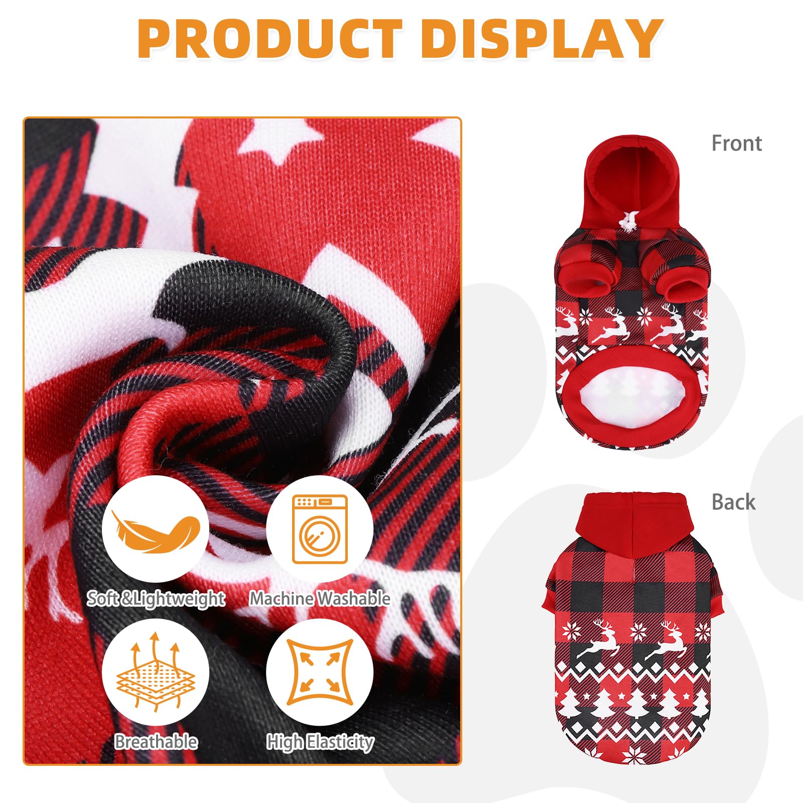 KOOLTAIL dog hoodie with leash hole and pocket for easy walks