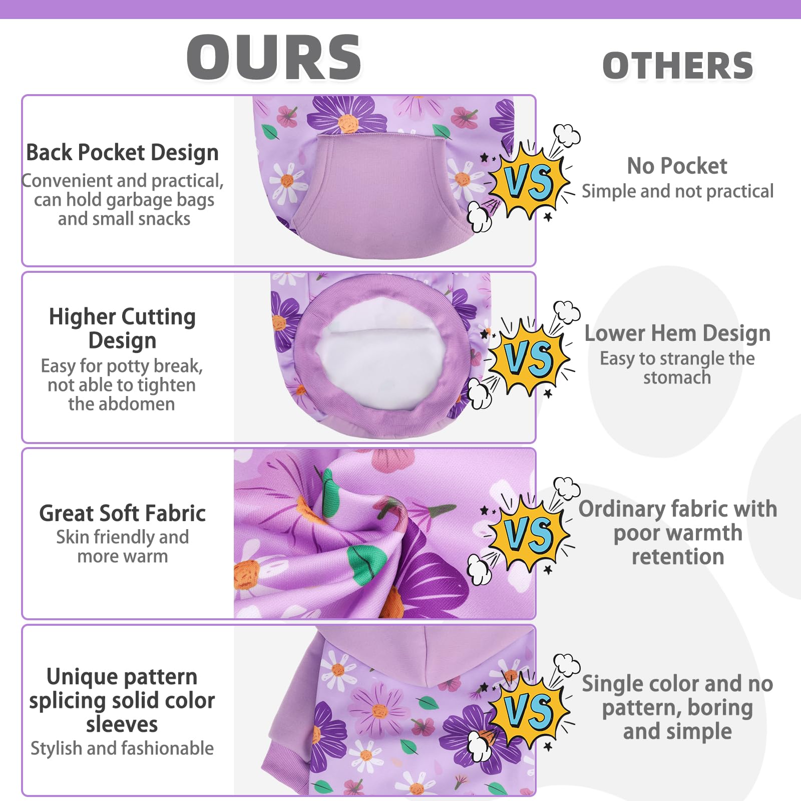 KOOLTAIL dog hoodie leash hole design enables easy harness attachment outdoors.