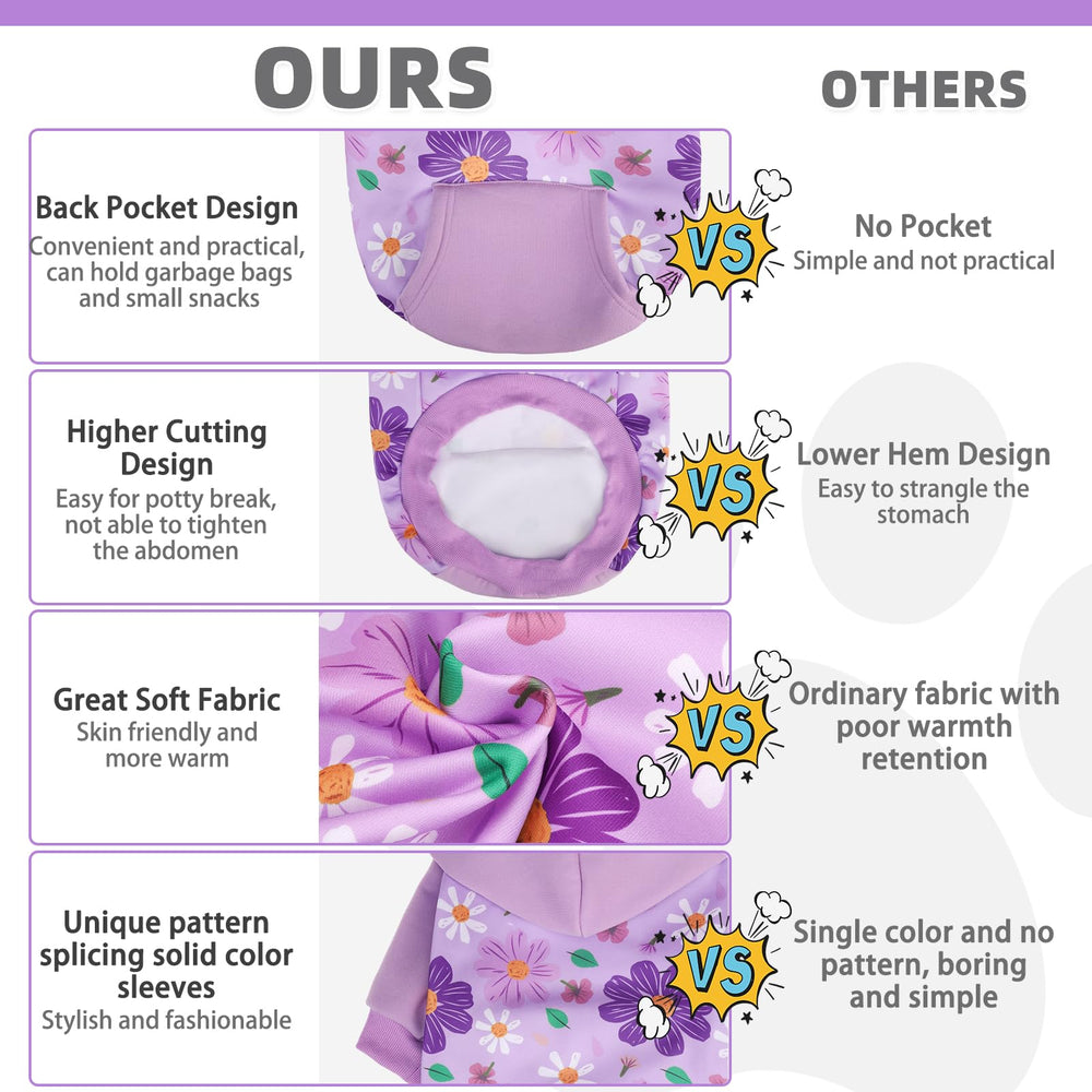 KOOLTAIL dog hoodie leash hole design enables easy harness attachment outdoors.