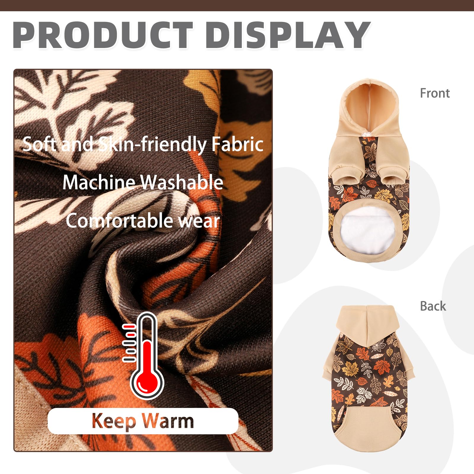 KOOLTAIL dog hoodie pocket-detail for carrying small items