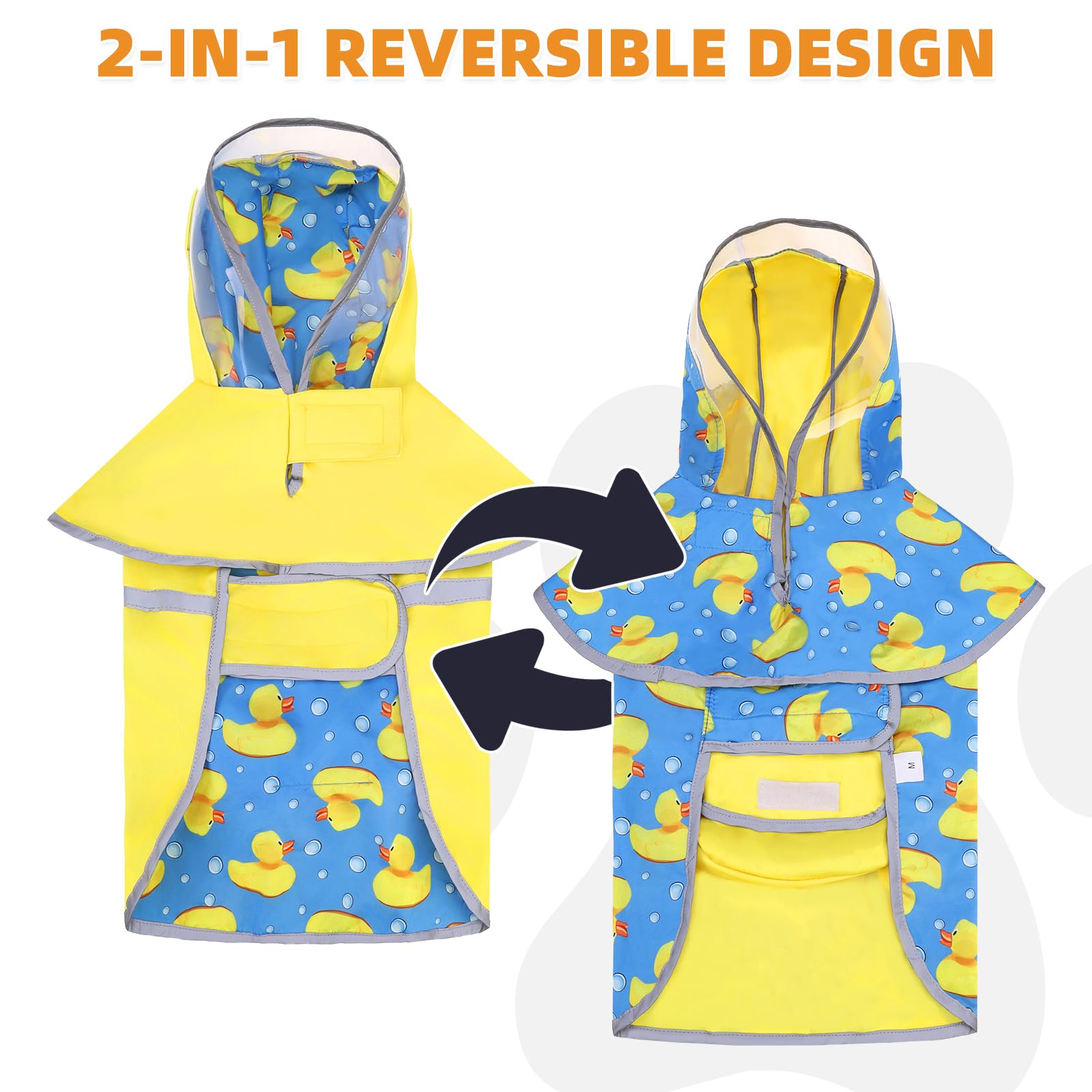 KOOLTAIL dog raincoat durable waterproof fabric dries quickly after showers