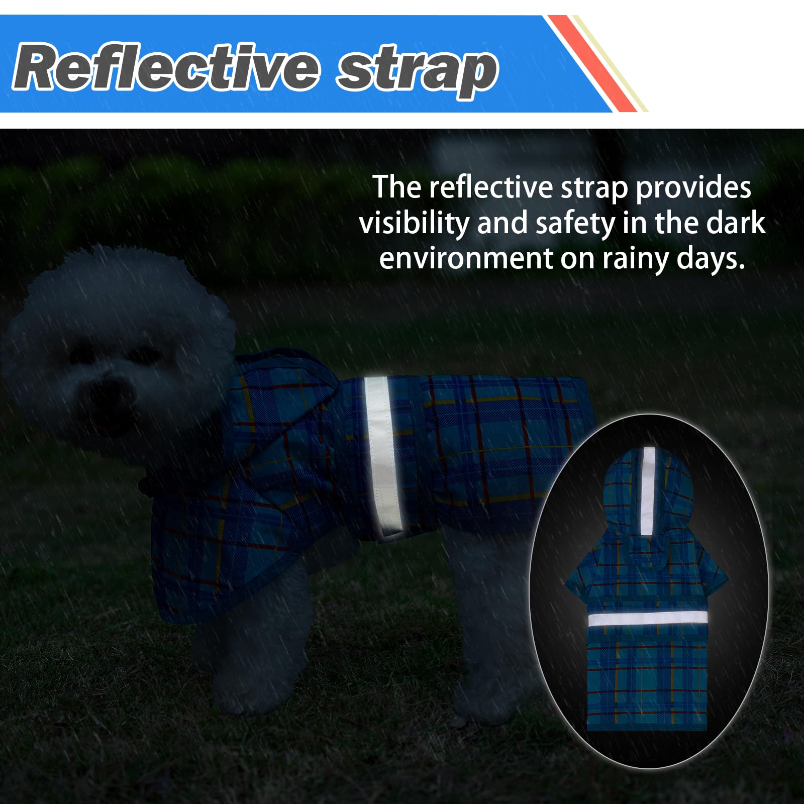 KOOLTAIL reflective strip blue boosts visibility in low light