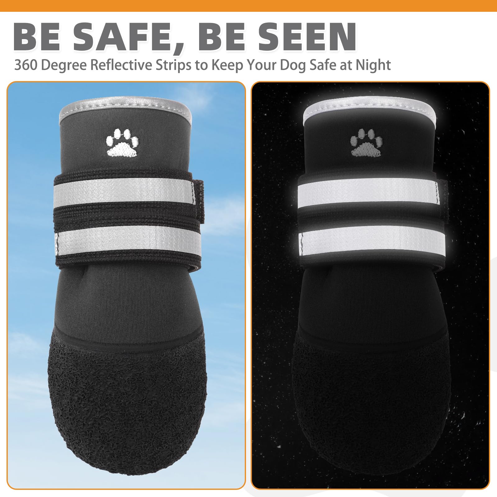 KOOLTAIL dog shoes easy to clean and quick to dry after rain.