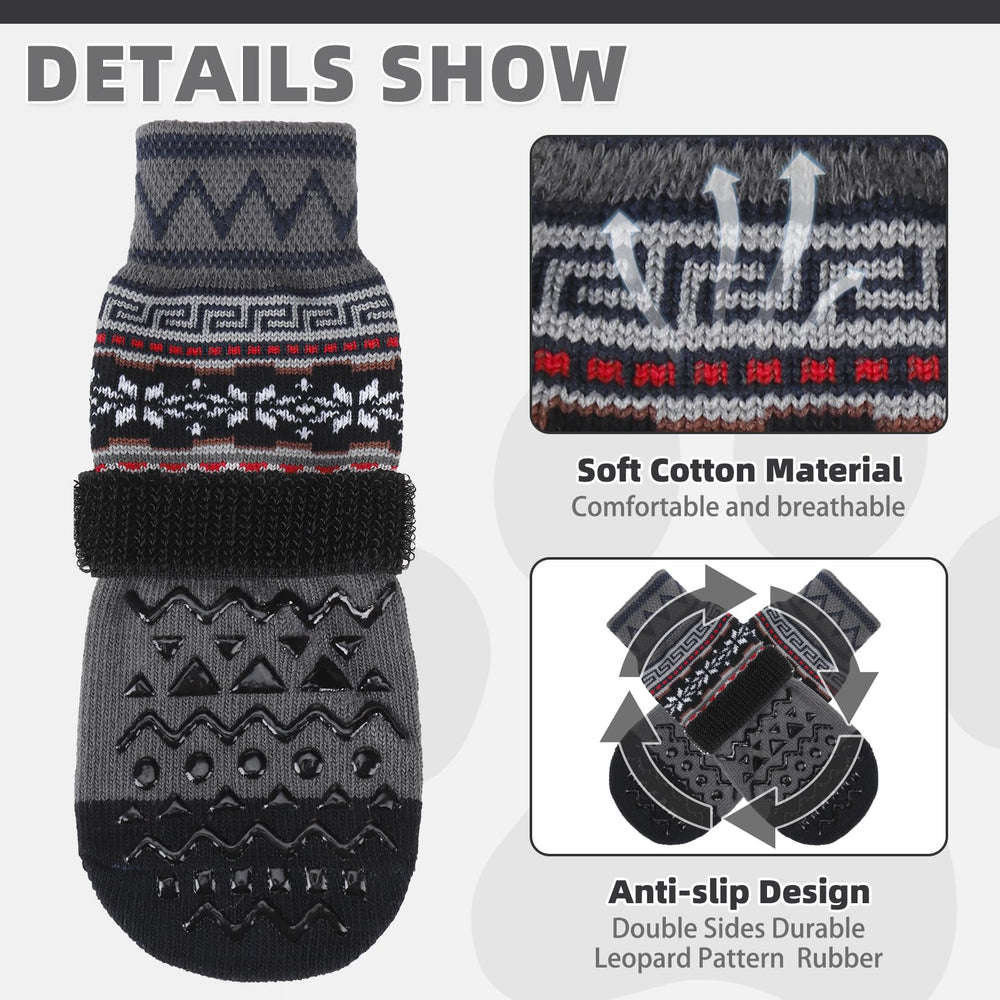 KOOLTAIL dog socks adjustable strap prevents loss during walks