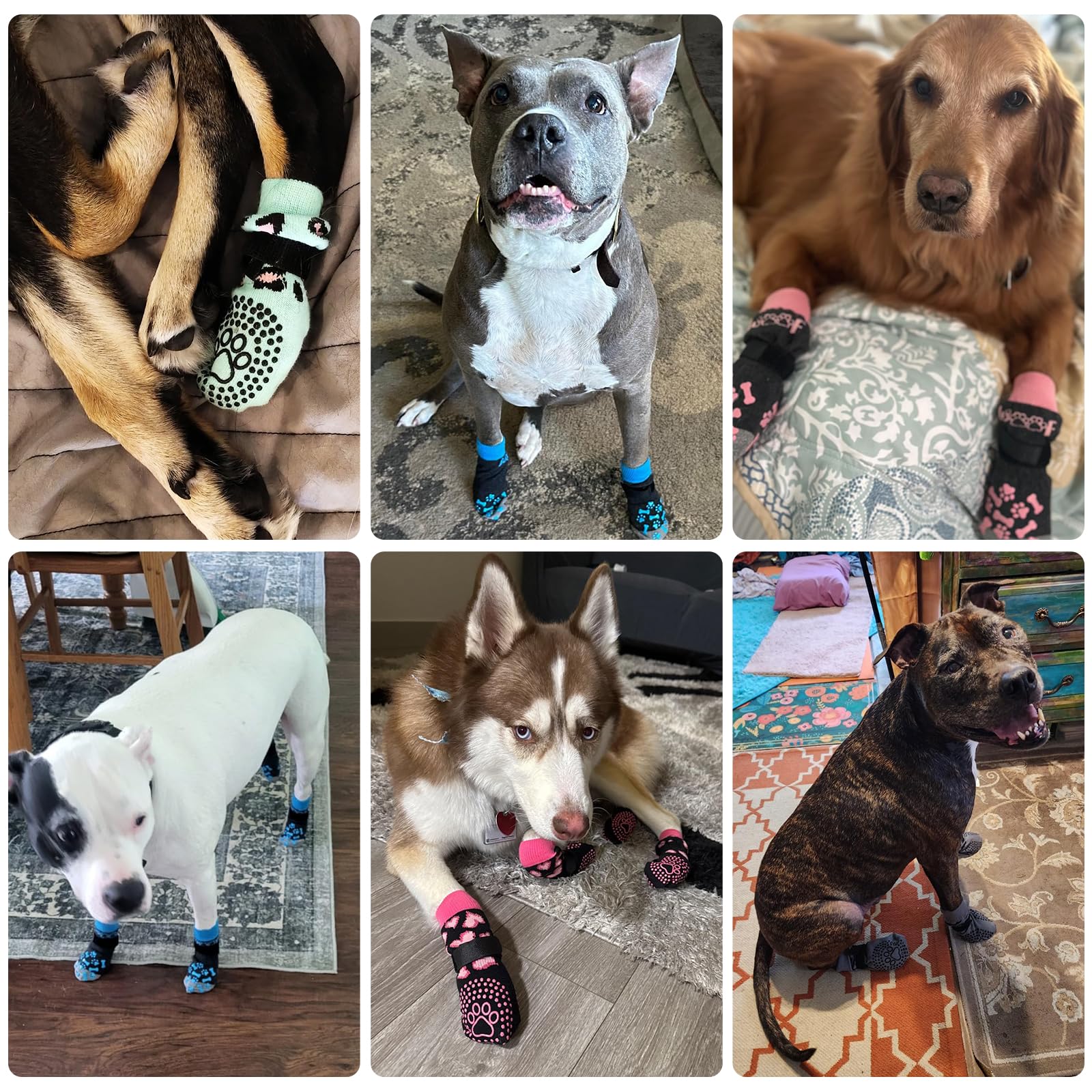 KOOLTAIL dog socks anti-lick design helps discourage paw licking.