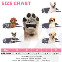 KOOLTAIL dog socks twin-sided grip provide secure traction on slick floors.