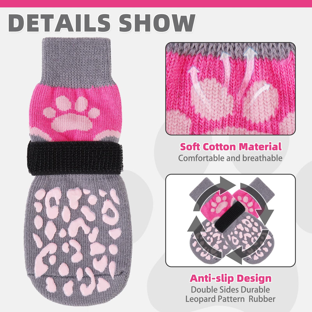 KOOLTAIL dog socks detachable-strap helps prevent socks from slipping.